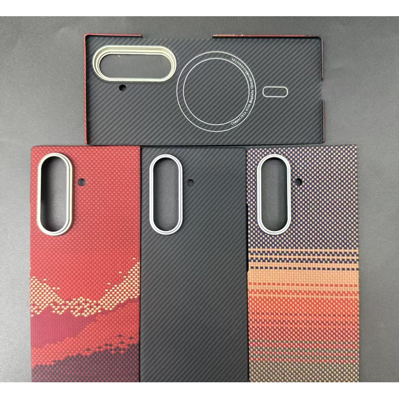 Samsung Galaxy ZFold7 Kevlar Carbon Fiber Magnetic case Thin Anti-drop Phone Case Casing W26