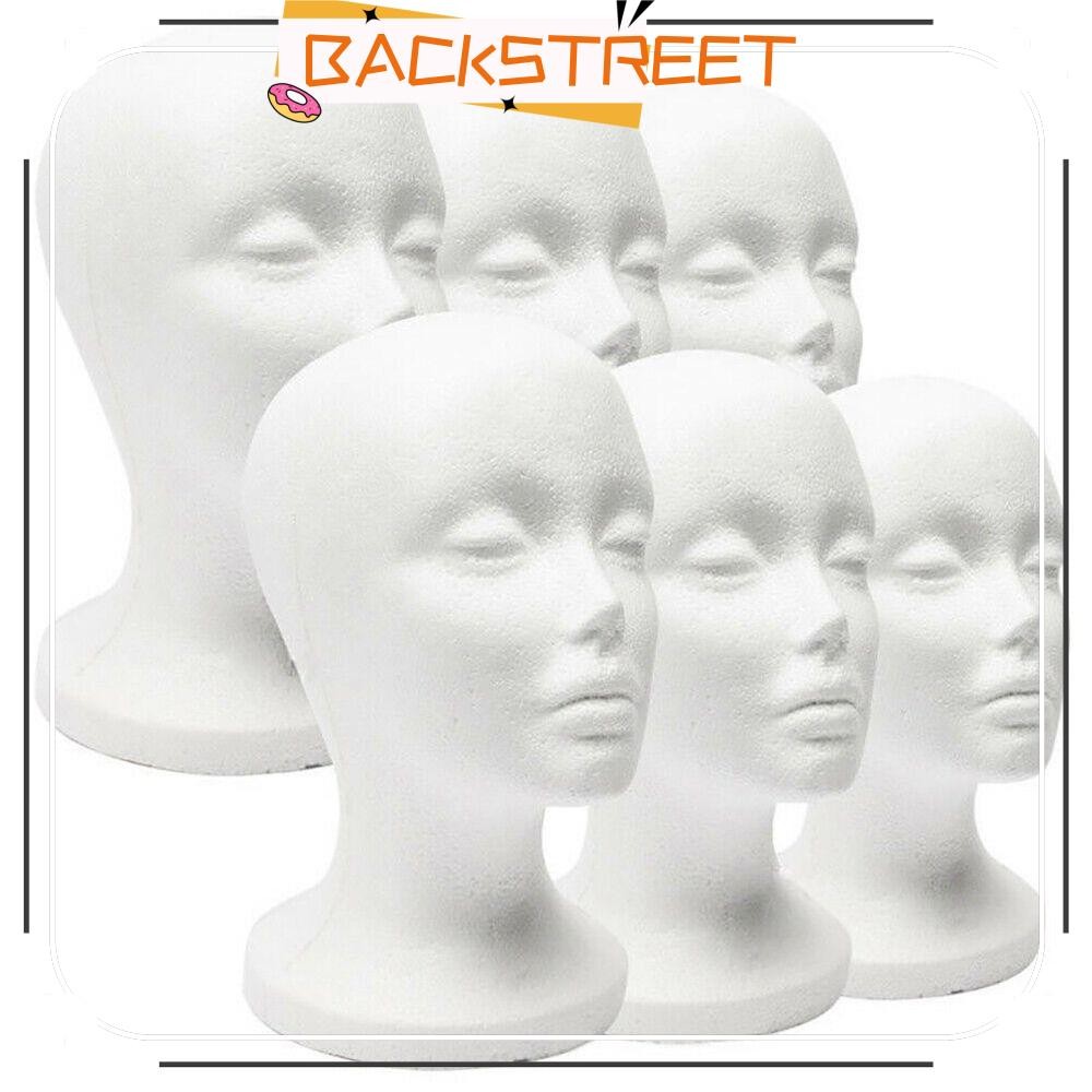 BACKSTAGEFRET โฟม Mannequin White Rack Wide Dummy Wig Display Stand