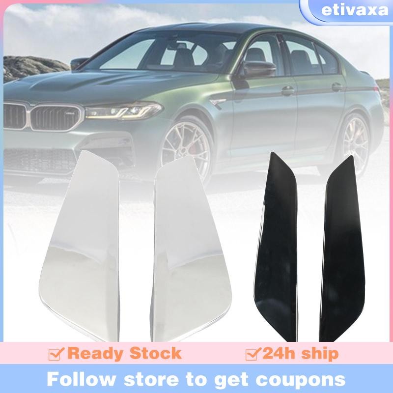 [Etivaxa] บังโคลนด้านข้าง Vents Trim ติดตั้งง่ายชิ้นส่วนรถยนต์สําหรับ BMW 530i 2017-2022 M550i 2018-