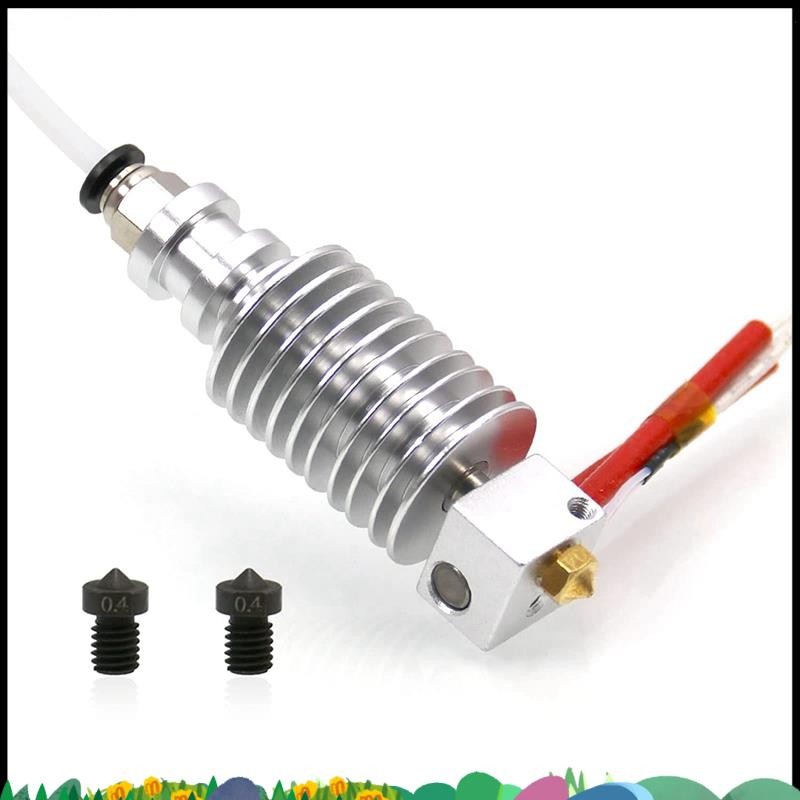 สําหรับ Anycubic I3 Mega Hotend 12V 2PCS 0.4 มม.สําหรับ E3D V6 หัวฉีด