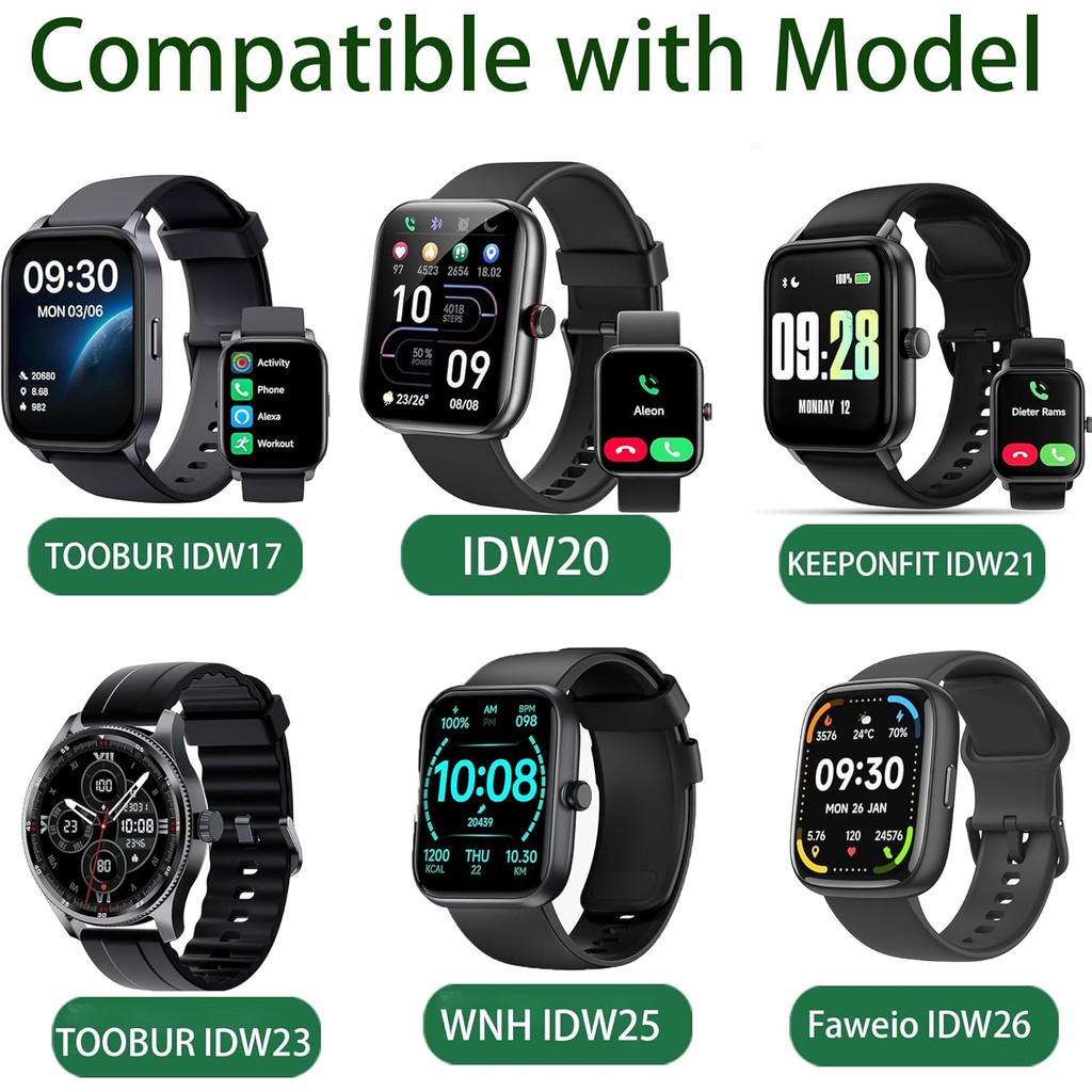 IDW17, IDW20, IDW21, IDW23, IDW25, IDW26 Smart Watch Band, Silicone Lace Hollow-Out Watch Replacemen