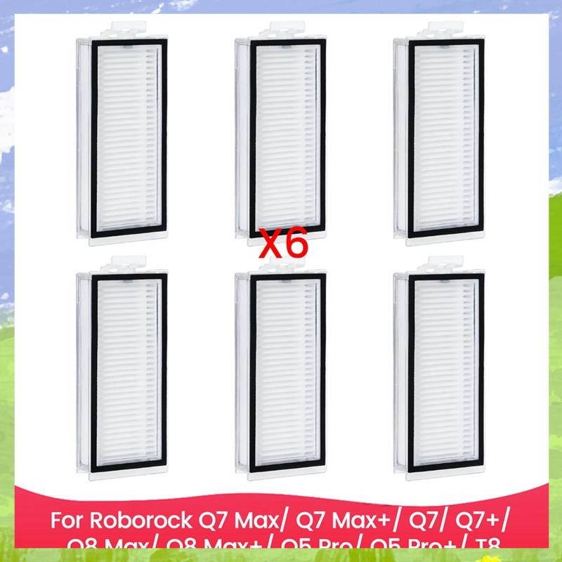 ตัวกรอง Hepa สําหรับ Max/ Max+/ / +/ Q8 Max/ Q8 Max+/ Q5 Pro/ Q5 Pro+/ T8 ชิ้นส่วนเครื่องดูดฝุ่นหุ่น