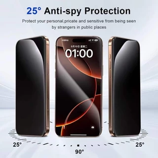 ราคาส่ง ฟิล์มกระจกกันมองไร้ขอบเต็มจอโค้ง 0.4MM สำหรับ iphone 17promax 16pro 15plus 14pro 13proamx 12 13pro 11 xs xrxmax