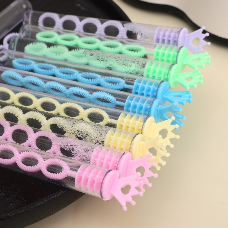 10ชิ้นที่มีสีสันฟองขวดสบู่-มินิเป่าฟองหลอดที่ว่างเปล่า-ห้าหลุมมงกุฎฟองคัน-พ่อแม่และลูกโต้ตอบของเล่น-แต่งงานงานเลี้ยงวันเกิดตกแต่ง ราคา ถูกที่สุด ดีลบีเคเค แกลเลอรีภาพที่ 4