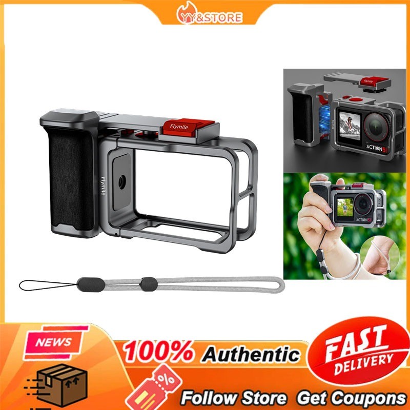 สําหรับ DJI ACTION 4/3/5 PRO explorer kit Street Photography Handle Set Action Camera Photography Ca