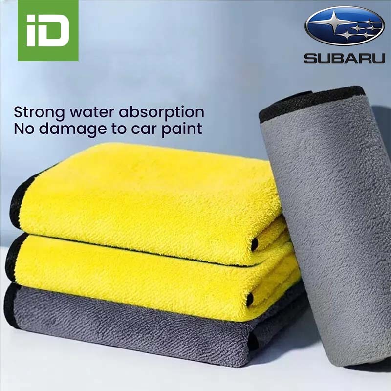 SUBARU Outback Forester XV WRX Wagon Sedan BRZ ผ้าเช็ดรถไมโครไฟเบอร์หนาสองด้าน