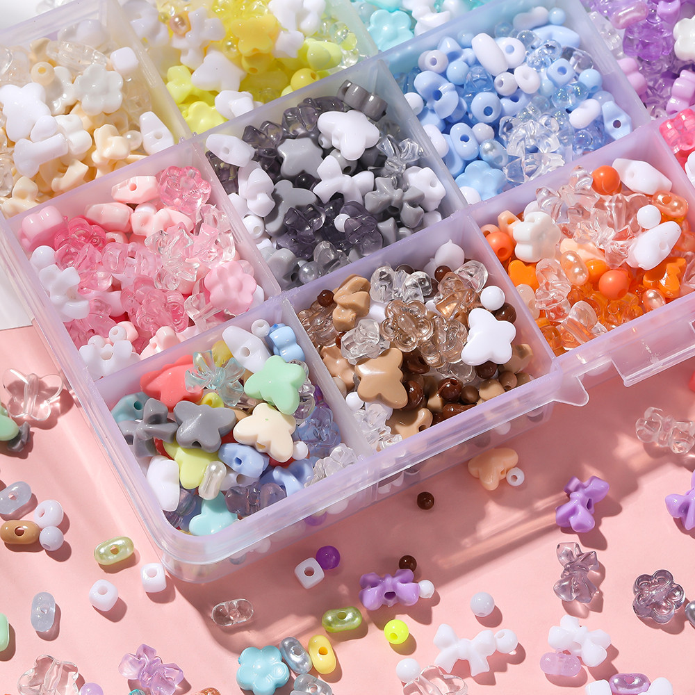 ST.KUNKKA 20g 50g ลูกปัดขนาดเล็กสีอะคริลิคผสมสร้อยข้อมือลูกปัดลูกปัดลูกปัดดอกไม้ - รูปที่ 2