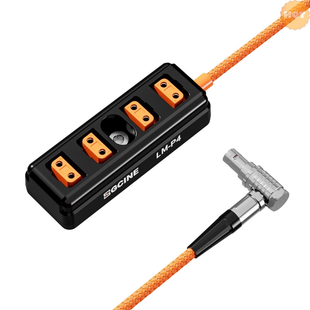 [2025 ใหม่] ZGCINE LM-P4 Lemo 2 Pin Male to 4 D-tap Port Splitter Adapter Replacement for Select RED