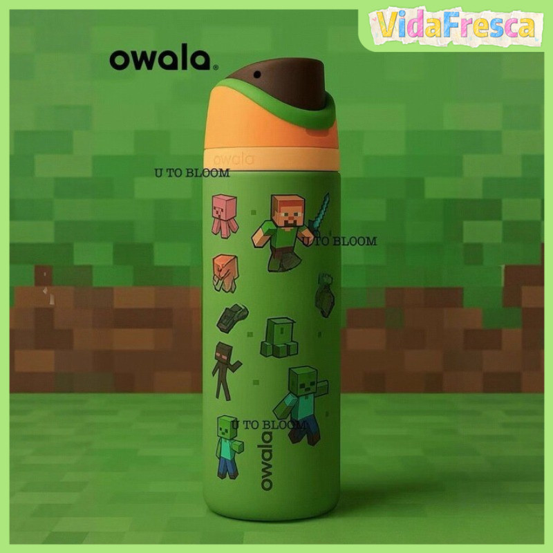 Owala Cooler Cup ถ้วยน้ํากีฬาแบบพกพาถ้วยน้ํารถยนต์ของขวัญ 24oz