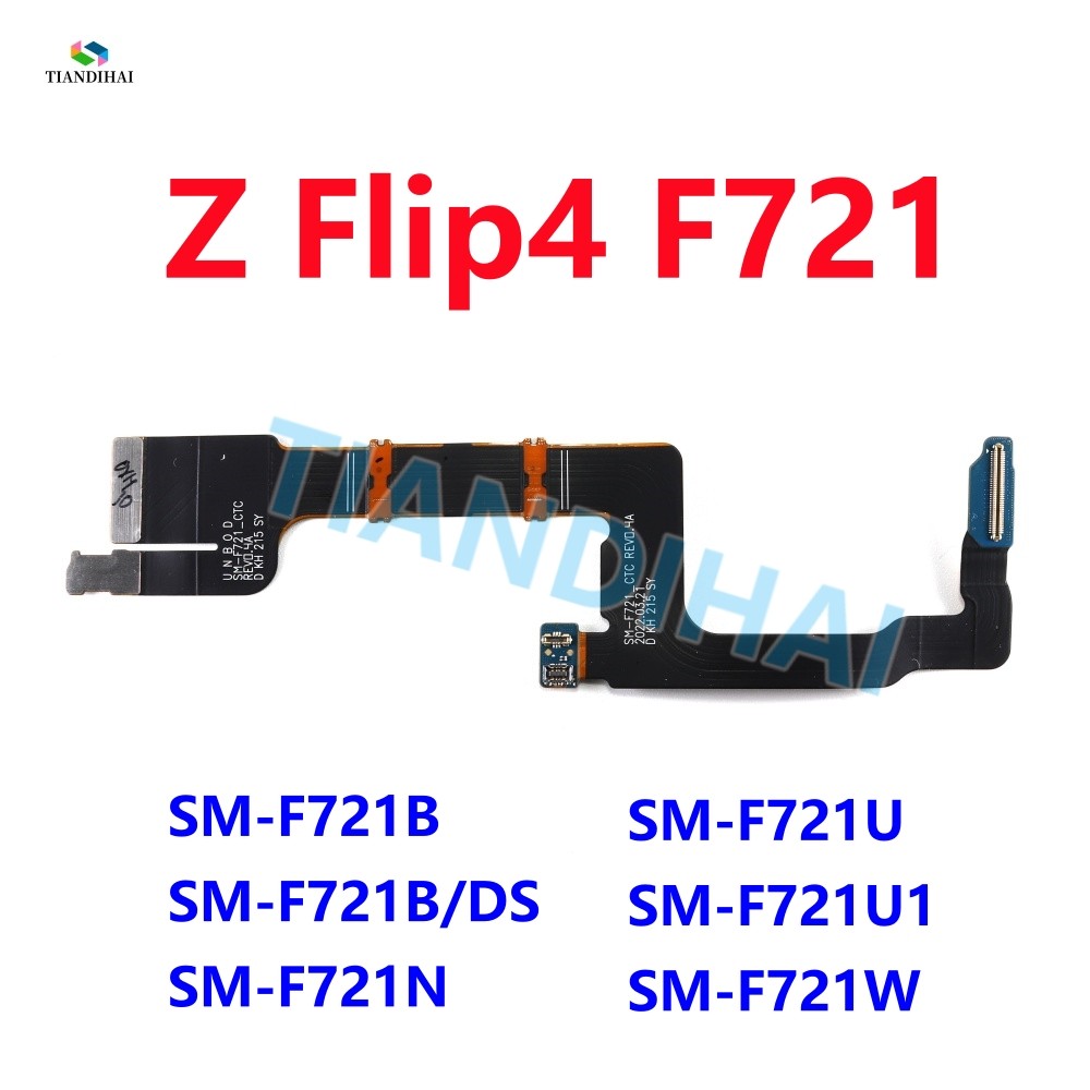 สําหรับ Samsung Galaxy Z Flip4 F721 เมนบอร์ดหลักเชื่อมต่อ Flex สาย Z Flip 4 F721B F721B/DS F721U F72