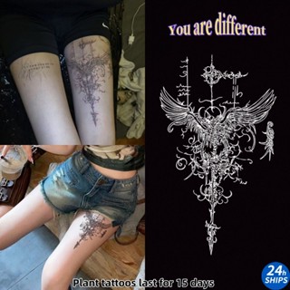 สติกเกอร์รอยสักลายปีกนางฟ้าสำหรับสาวเซ็กซี่ ติดทนนานถึง 15 ว…