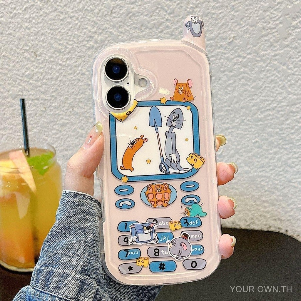 การ์ตูน Tom และ Jerry Big Brother สําหรับ iphone 15 13 14 16 11 12 13PROMAX 11PROMAX 8PLUS 13PLUS 11PRO 14PRO X XR เคสโทรศัพท์น่ารักการ์ตูน anti drop อุปกรณ์เสริม 50UQ
