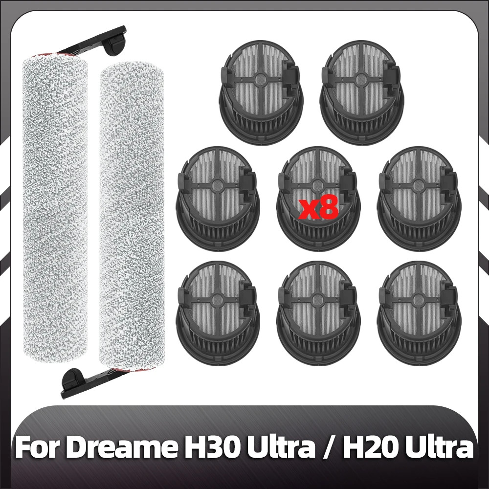 เข้ากันได้กับ Dreame H30 Ultra / H20 Ultra แปรงเปลี่ยนสูญญากาศ HEPA Filter อะไหล่อุปกรณ์เสริม