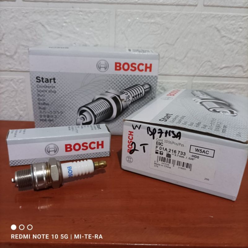 BOSCH ORIGINAL W5AC BP7HSA หัวเทียนyamaha 2t หัวเทียนแข่ง rx king fiz r forcel alva ทอร์นาโด 2T