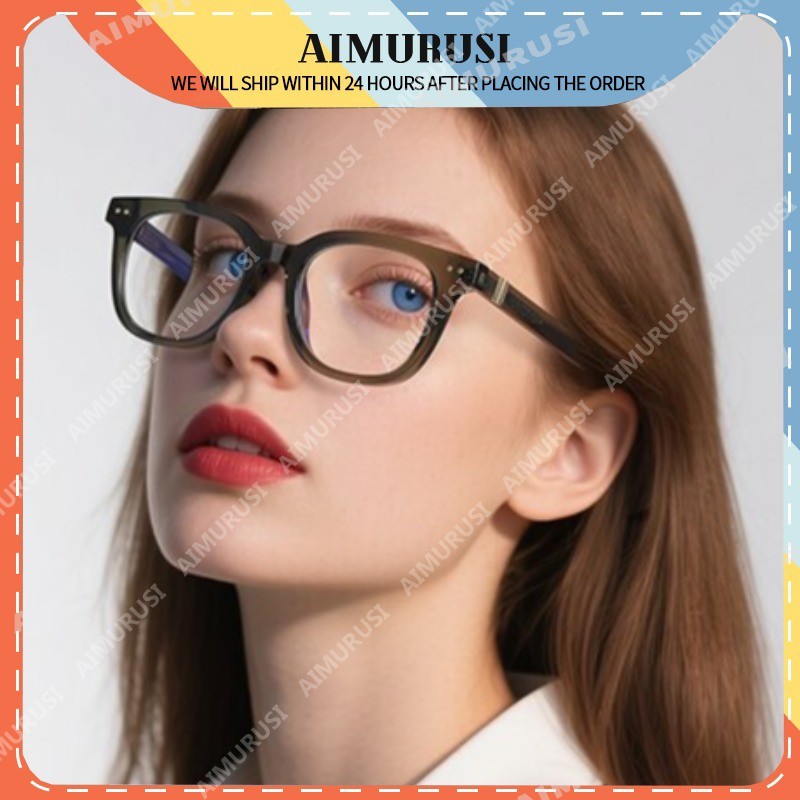 (AIMURUSI)แว่นตาป้องกันแสงสีฟ้าแฟชั่นตะวันตก TR90 โพรไบโอนิกกรดปลั๊กอินเลนส์ขาแว่นตาออปติคอลสําหรับผ