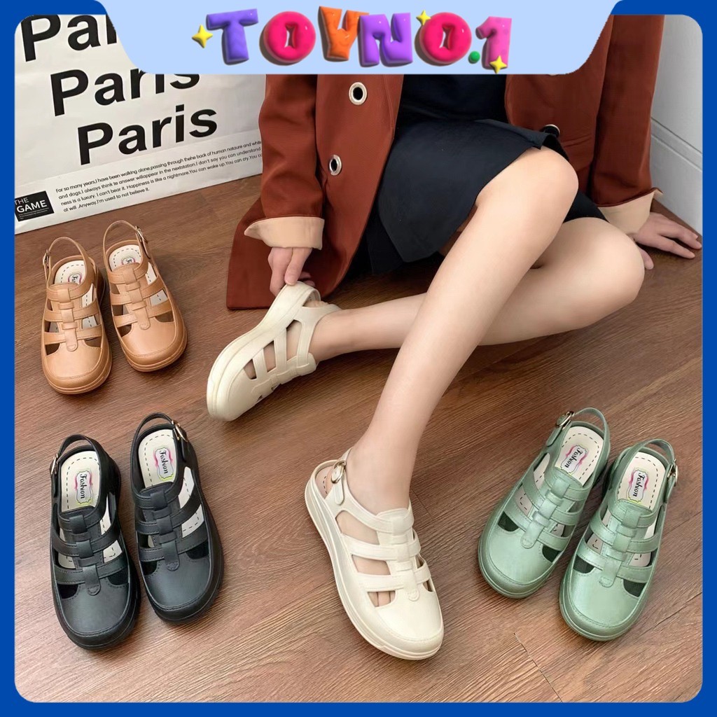 ToyNo.1🧸 พร้อมส่ง🧸 “TO-2301” รองเท้ารัดส้น Me คัชชูรัดส้น พร้อมส่งจากกทม 4สี ใส่สบาย