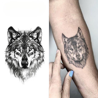 สติ๊กเกอร์รอยสักชั่วคราวแบบหมาป่า กันน้ำ ติดทนนานถึง 15 วัน …