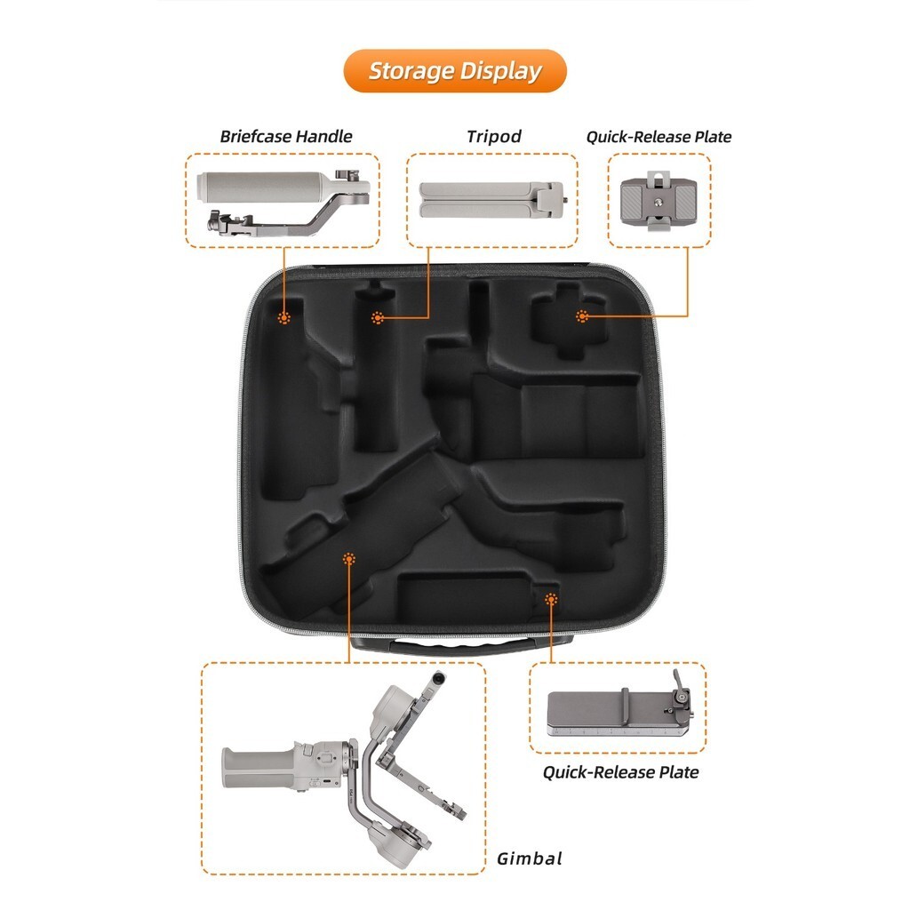สําหรับกระเป๋าเก็บชุด DJI RS4 Mini, RS4 Mini Ronin Handheld Stabilizer กระเป๋าเดินทางอุปกรณ์ป้องกัน