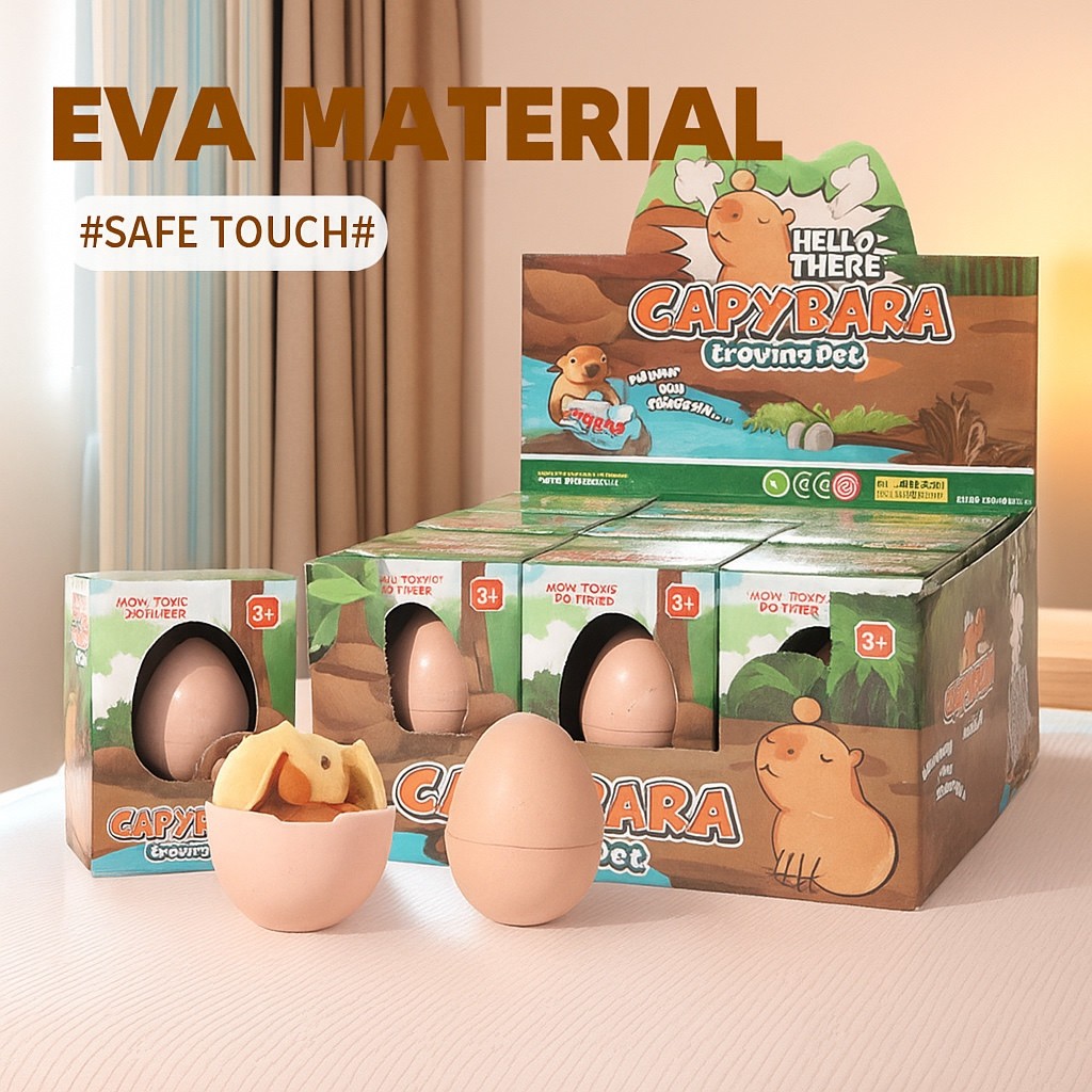 SG LOCAL Capybara Grow in Water Kids Animal Hatching Eggs Surprise Kinder Egg Toy