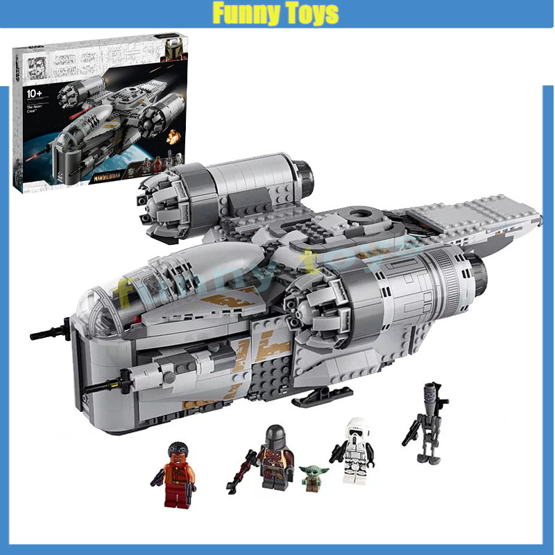 75292,The Razor Crest,บล็อกตัวต่อ,ยานอวกาศMandalorian,IG-11,Baby Yoda,Grogu,ของเล่นของขวัญ