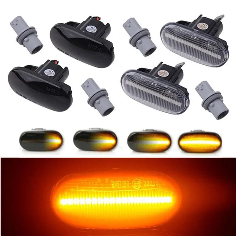 คู่ Led ไหลด้านข้างไฟเลี้ยวแบบไดนามิกไฟแสดงสถานะโคมไฟสะท้อนแสงภายนอก 12V สําหรับ Honda Accord Civic 