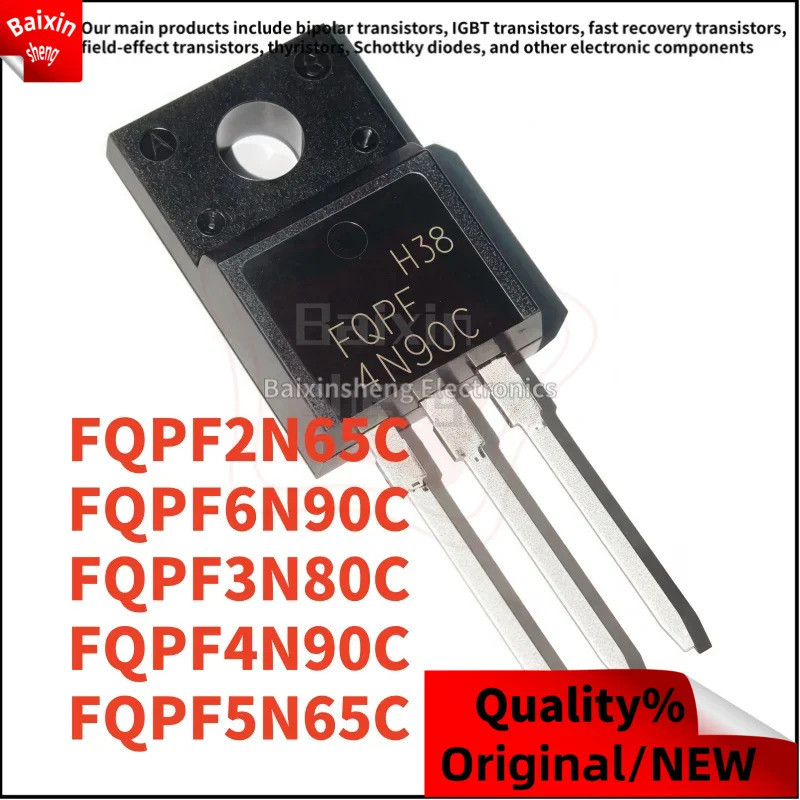 1-5PCS FQPF2N65C TO-220F 2N65C FQPF6N90C 6N90C FQPF3N80C 3N80C FQPF4N90C 4N90C 4N90C FQPF5FQPF5C 5FQ