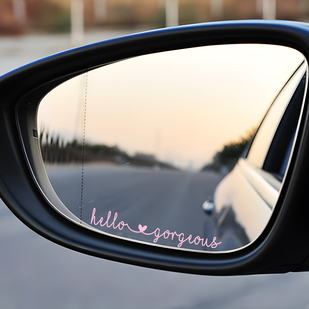 HelloGorgeous  กระจกมองข้าง สะท้อนแสง สติ๊กเกอร์แต่ง Vinyl เทปกันรอย รถไฟฟ้า รถยนต์ หน้าต่าง BYDJeep