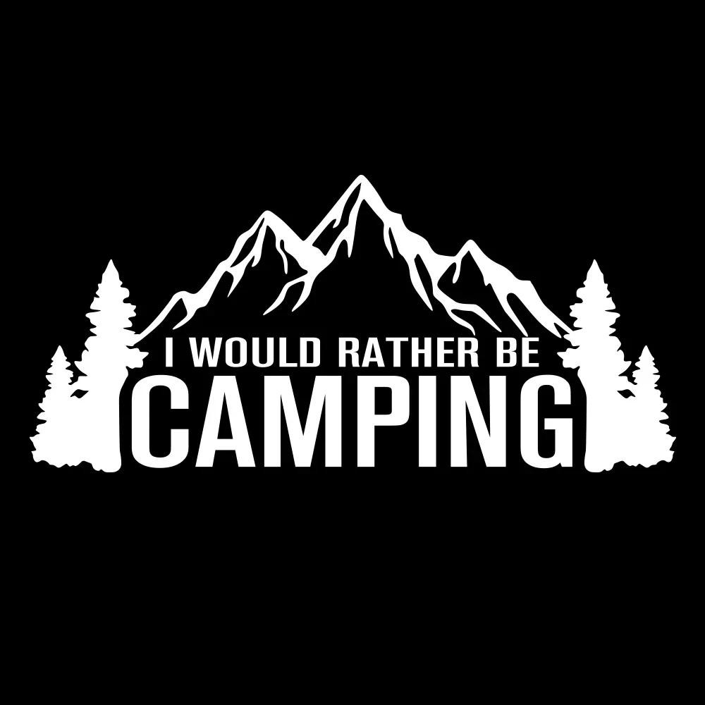 SAYA ตัดสติกเกอร์ 50x23 ซม.Creative Im More Like Camping รถตกแต่งสติกเกอร์รูปลอกสําหรับ Van Camping 