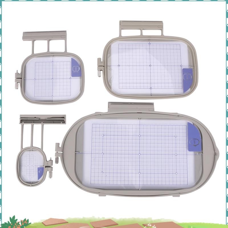 4 ชิ้นจักรเย็บผ้าเย็บปักถักร้อย Hoop สําหรับ Brother Innovias 1500 1500D 2500D 4000D 6000D(SA437,SA4