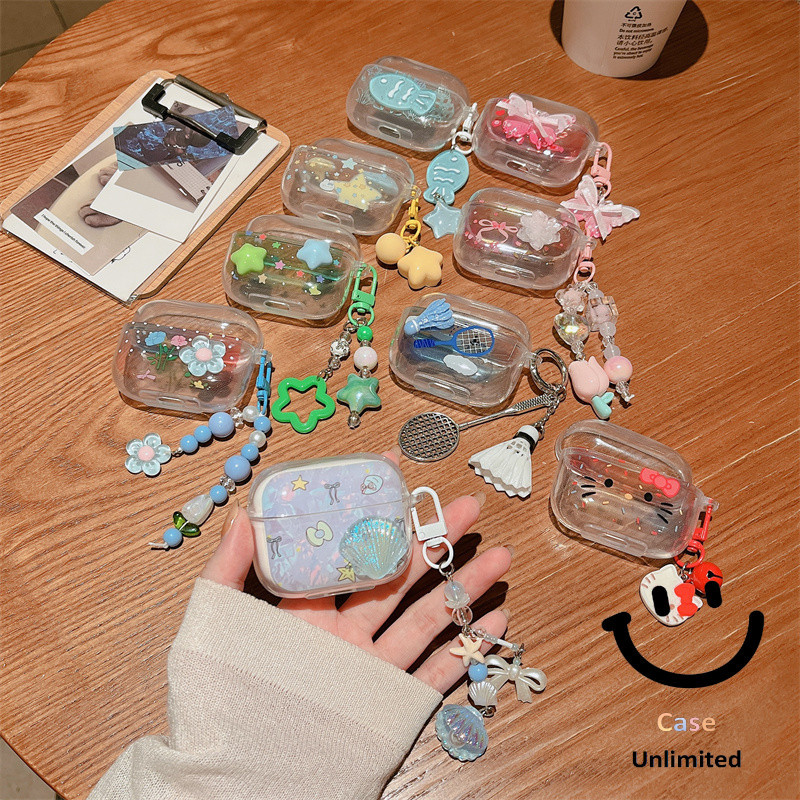 สําหรับ OPPO Enco Buds3/Buds3 Pro เคส Case เคสหูฟังบุคลิกภาพน่ารักใหม่ KT Cat Shell Star รูปแบบดอกไม้