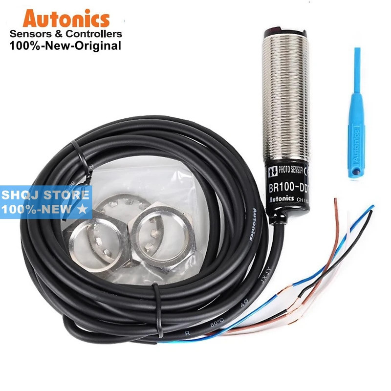 Autonics 100%-ใหม่ BR100-DDT BR100-DDT-P BR400-DDT BR400-DDT-P BRP100-DDT BRP400-DDT สวิตช์โฟโตอิเล็