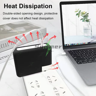 Summer เคสซิลิโคนป้องกันเครื่องชาร์จสำหรับ for MacBook ฝาปิดอะแดปเตอร์ไฟขนาด 29/30/35/45/60/61/67/70/85/87/96 วัตต์