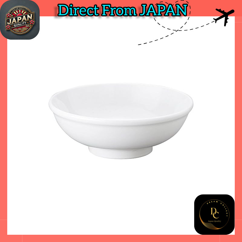Super large ramen bowl, 25cm, 8.0 bowl, Tama Takadai bowl, ramen dish, white, commercial use, Mino w