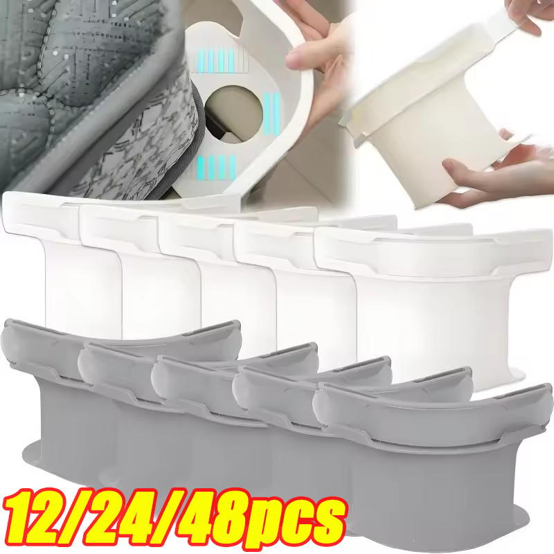 คลิปรัดกระชับป้องกันการขยับ 4/8/12 ชิ้น / ตัวยึดผ้าปูที่นอนสากล กริปเปอร์ / คลิปหนีบผ้าปูที่นอนกันลื่นที่มองไม่เห็น สินค้า