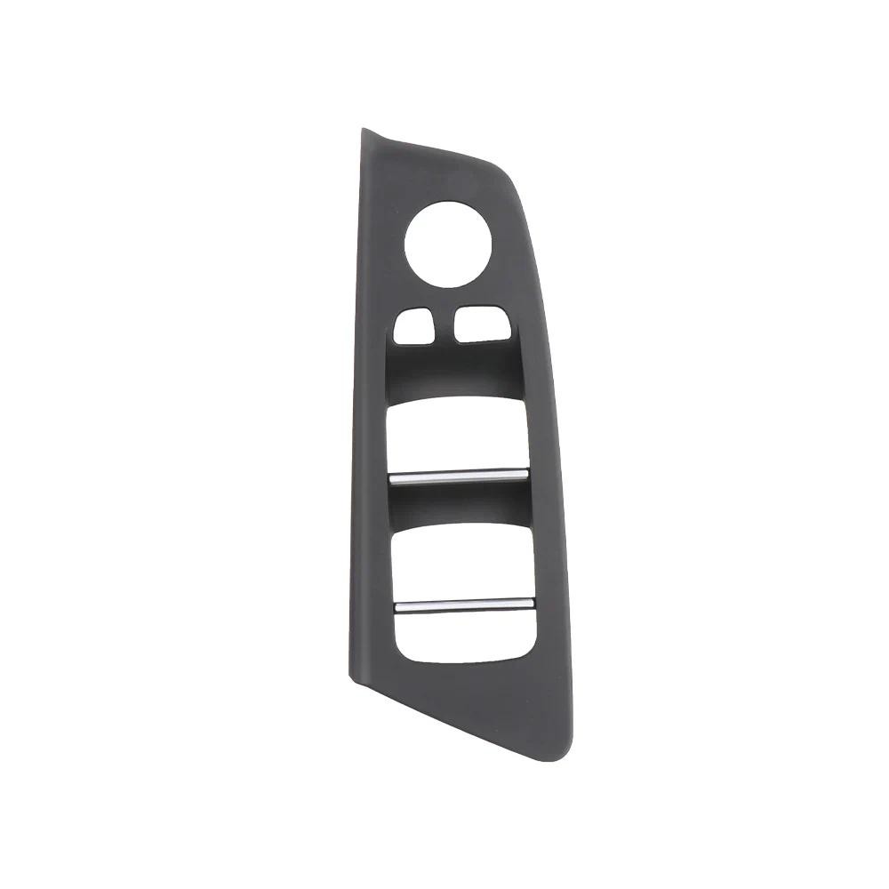 สีดําภายในรถด้านหน้าด้านหลังประตูหน้าต่างปุ่มสวิทช์แผง Trim สําหรับ BMW 5 Series G30 G31 F90 525i 53