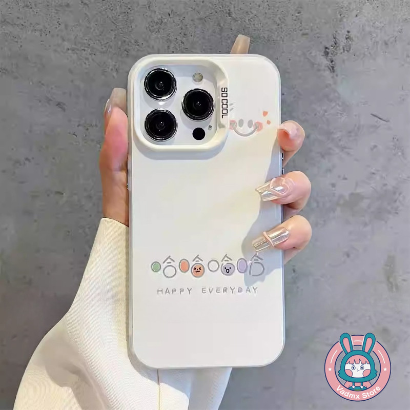 Simple Smile MatteปลอกสําหรับOPPO A12E A11 A11X A8 A7 A7X A7N A3S A3X A5 AX5 A3 A1 Pro A1K Reno 6 5F