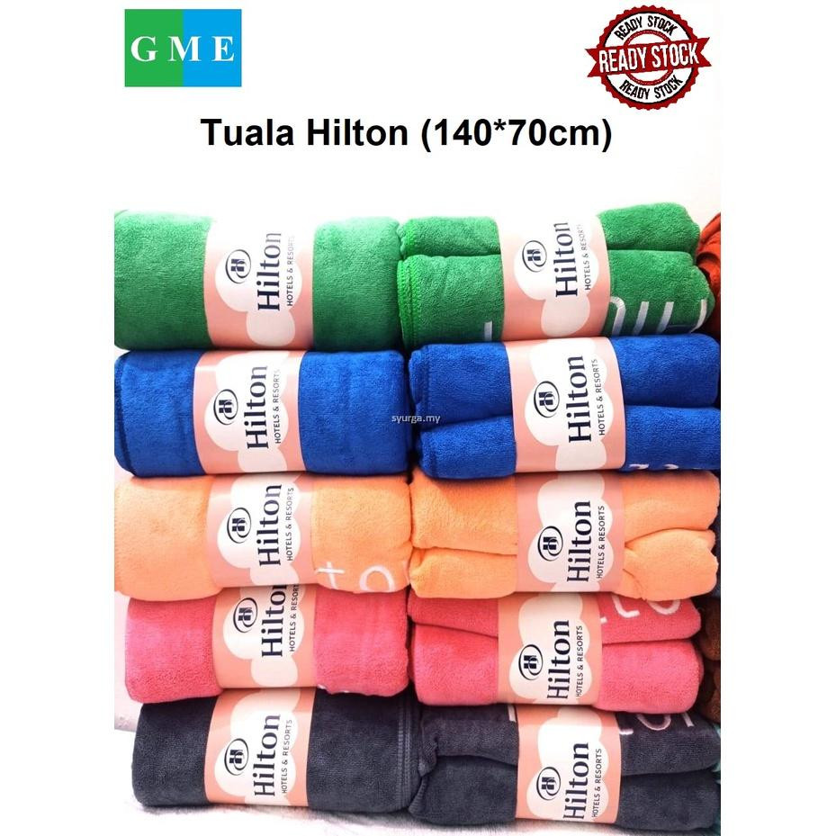 ผ้าเช็ดตัว HILTON / TUALA MANDI HOTEL [ไมโครไฟเบอร์คุณภาพพรีเมี่ยม] (ขนาด: 140x70CM) !!