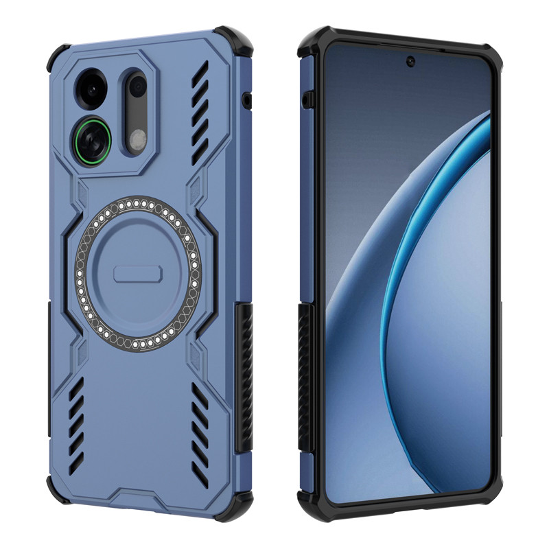 สําหรับ OPPO K13 Turbo, K13 Turbo Pro กรณี ELVEV Anti-drop TPU Hard PC การกระจายความร้อนดูดฝาครอบโทรศัพท์