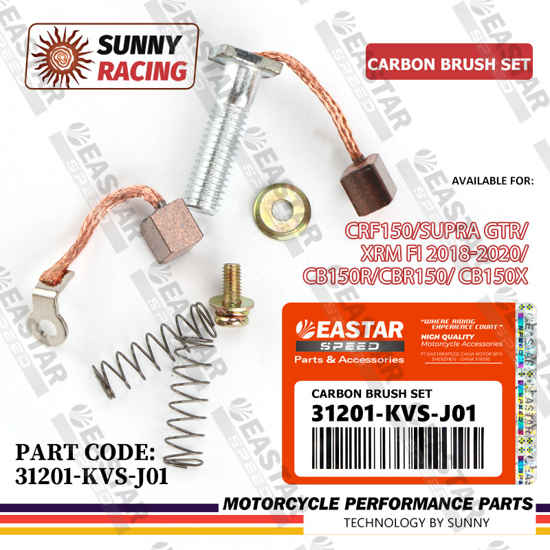 แปรงคาร์บอน 31201-KVS-J01 CRF150/Supra GTR/XRM Fi 2018-2020/CB150R/CBR150/ CB150X