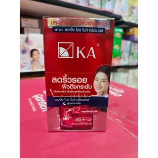 (ยกกล่อง 6 ซอง) KA เค.เอ.ครีมไวท์เเละเซรั่มครีมซองเคเอกันแดดกลางคืนกลางวัน
