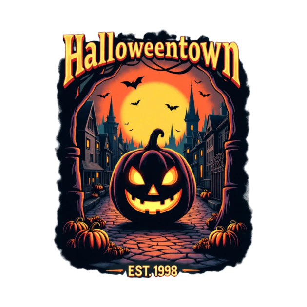 เสื้อยืด Vintage Halloweentown Est 1998 Cotton 100% S-5XL thumbnail 9