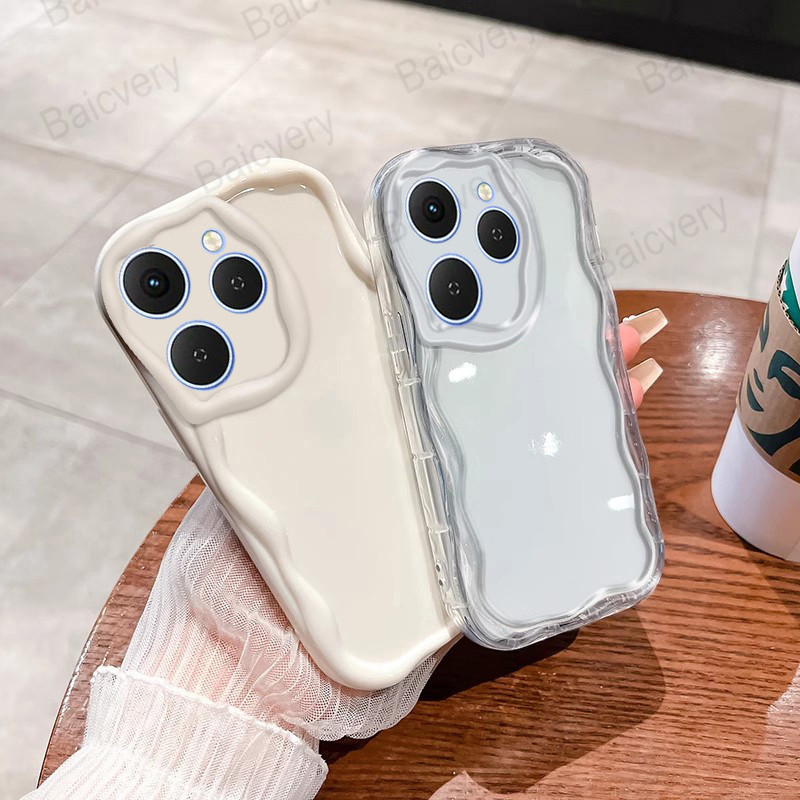 สําหรับ ITEL A80 / A70 / A50 / A90 Ripple Border TPU เกราะป้องกัน Anti-Drop ฝาหลัง