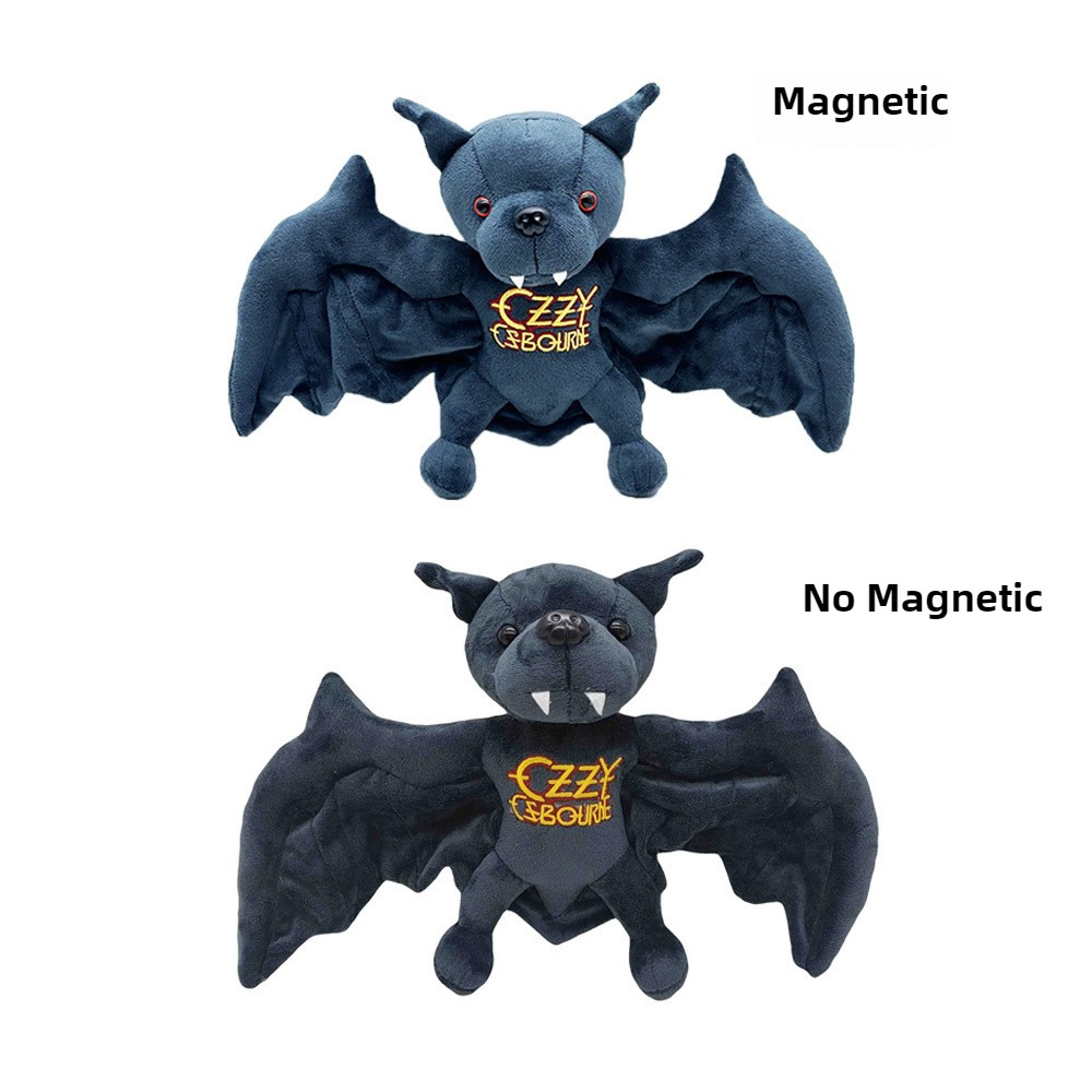 ใหม่ Ozzy Osbourne ค้างคาว, 25 ซม.Ozzy Plush Bat-biting ของเล่นตุ๊กตารูปตุ๊กตาโยนหมอน Black Sabbath 