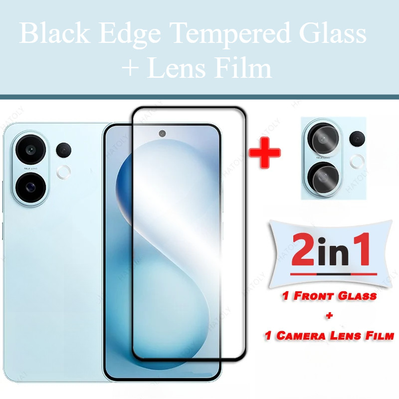 3D สีดําขอบกระจกนิรภัยสําหรับ Xiaomi Poco F2 F3 F4 F5 F6 F7 GT Pro Ultra