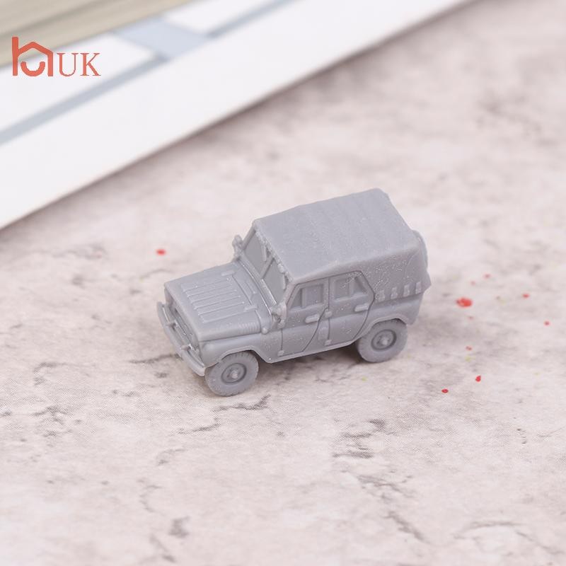 UK 1 PCS 1/144 Scale UAZ-469 4x4 High Utility สีเทารุ่นรถชุด 3D การพิมพ์ Scale รุ่น Jeep รุ่น TH