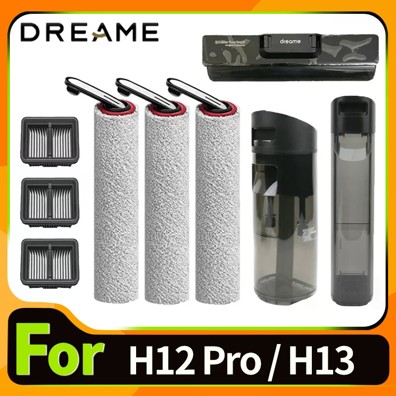 สําหรับ Dreame H12 Pro / H13 / M12 อุปกรณ์เสริมเปียกแห้งถังน้ําลูกกลิ้งแปรง HEPA ผู้ถือตัวกรองเครื่องดูดฝุ่น