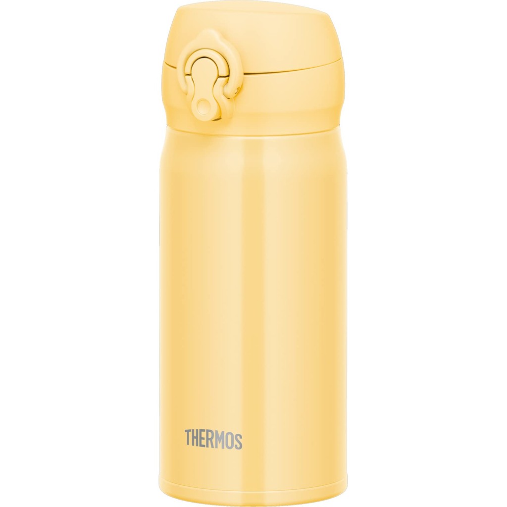 Thermos Vacuum Insulated Mobile Mug 350ml Cream Yellow, Removable Drinking Spout for Easy Cleaning, 