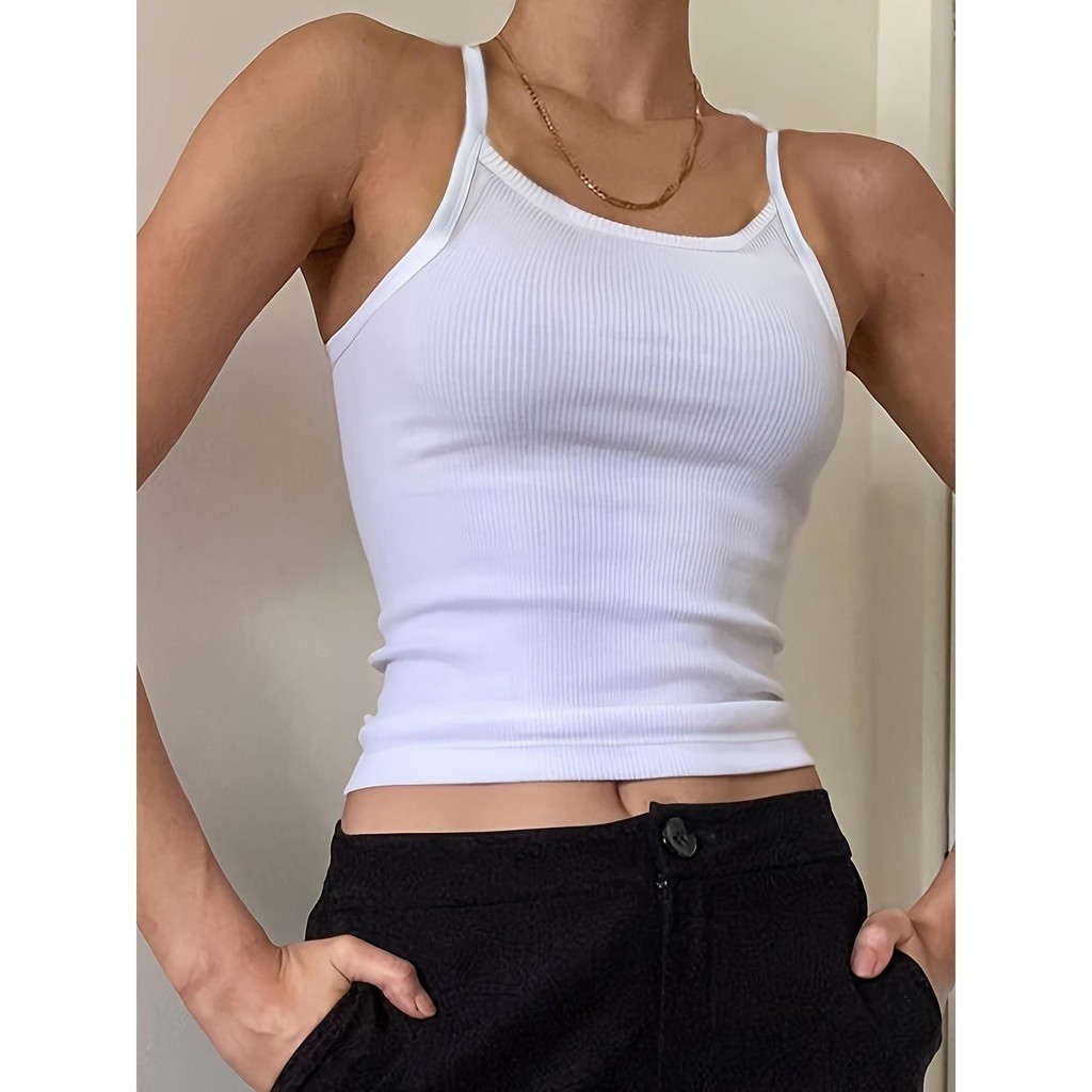 KOKO M225 S-XL เสื้อสายเดี่ยวแขนกุด เสื้อแฟชั่นผู้หญิง เซ็กซี่ แฟชั่นสไตล์เกาหลี