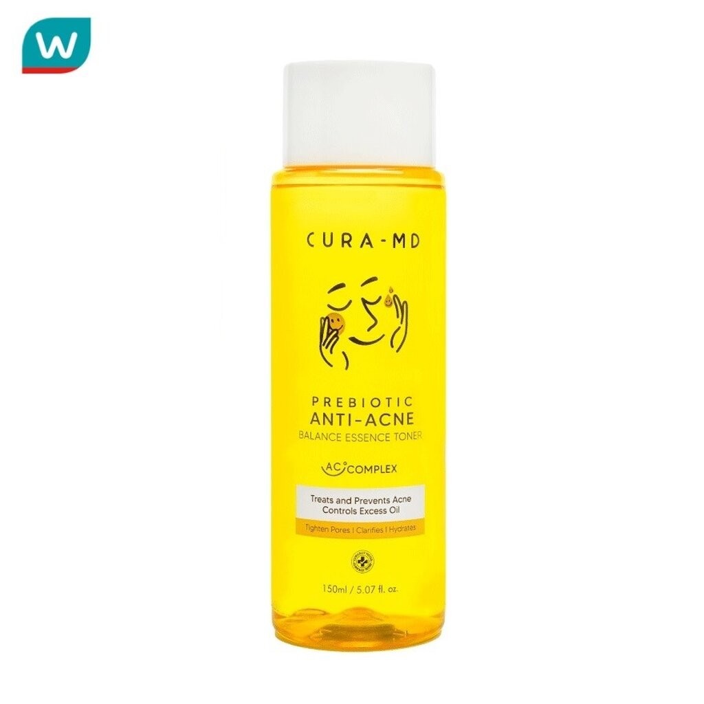 CURA-MD คูร่า-เอ็มดี พรีไบโอติก แอนไท-แอคเน่ เอสเซ้นต์ โทนเนอร์ 150 มล.