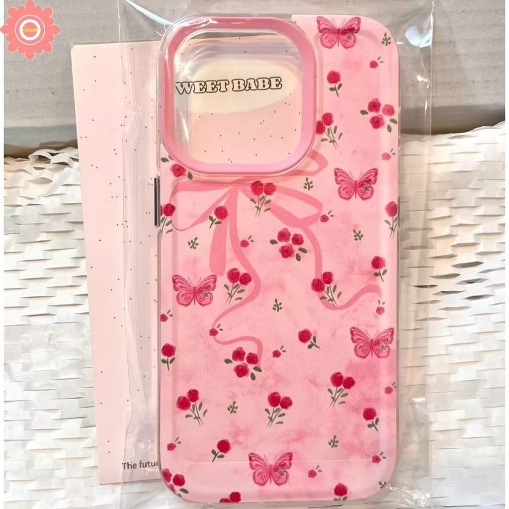 สําหรับrealme C53 C17 C67 C15 C25 C51 C51s C55 หมายเหตุ 50 C11 C31 C35 C21 C20 C21Y C25s 11 5s 7 9i 5i C12 C25Y C3 สร้อยข้อมือผีเสื้อหรูหราน่ารักโรแมนติกดอกไม้